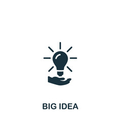 Big Idea Icon Monochrome Simple Project Planning