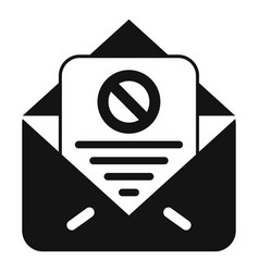 Mail Letter Disclaimer Icon Simple Finance