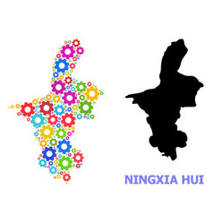 Mechanics Mosaic Map Ningxia Hui Region