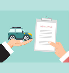 Car Insurance Contract Hands