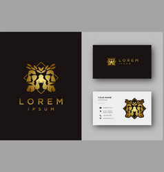 Elegance Gold Janus God Logo And Business Card