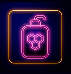 Glowing Neon Cosmetic Tube With Honey Icon