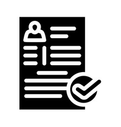 Cv Compliance Glyph Icon