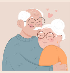 Aged People In Love Happy Seniors Together