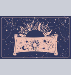 Astrological Celestial Banner For The Zodiac