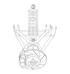 Car Suspension With Shock Absorber