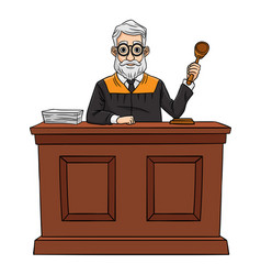 Judge Cartoon Colored Clipart