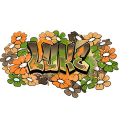 Luke Graffiti Text Logotype Design