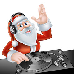 Cartoon Dj Santa