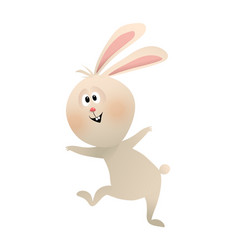 Funny Bunny Or Rabbit Cartoon Jumping Dancing