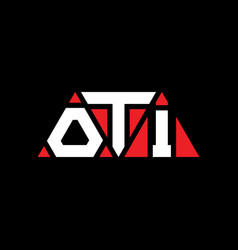 Oti Triangle Letter Logo Design With Triangle