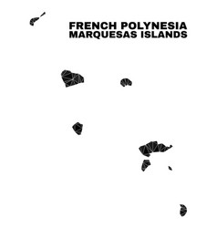 Polygonal Marquesas Islands Map