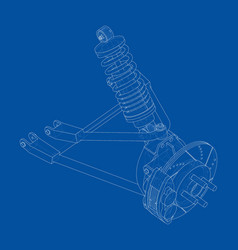 Car Suspension With Shock Absorber