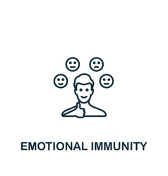 Emotional Immunity Icon Line Simple Icon