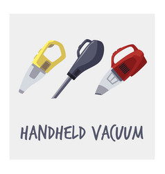 Handheld Modern Vacuum Cleaner Poster Template