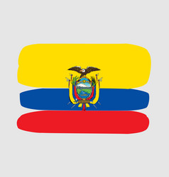 Painted Flag Of Ecuador