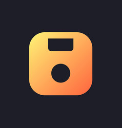 Save Orange Solid Gradient Ui Icon For Dark Theme