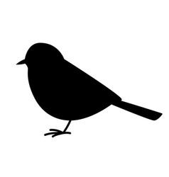 Titmouse Bird Black Silhouette