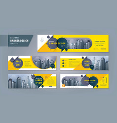 Abstract Banner Design Web Template Set