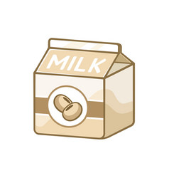 Soy Milk Carton Clipart Element Cute Simple Flat