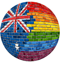 Ball With Australia And Gay Flags