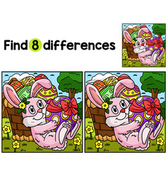 Bunny Hugging Easter Egg Find The Differences