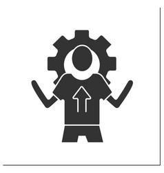 Goal Setting Glyph Icon