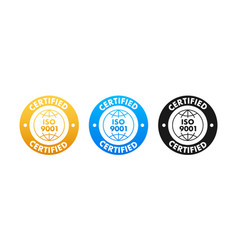 Iso 9001 Certified Badge Icon Certification