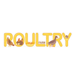 Poultry Farm Text Banner