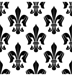 Black and white victorian floral pattern Vector Image