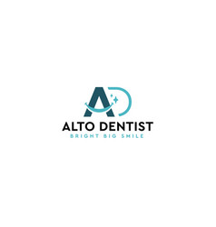 Flat Letter Mark Initial Alto Dentist Logo Design