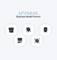 Finance Glyph Icon Pack 5 Icon Design Funds