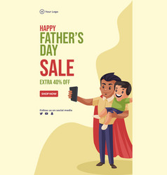 Happy Fathers Day Sale Portrait Template