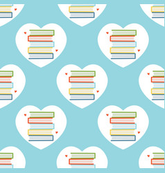 National Book Lovers Day Seamless Pattern