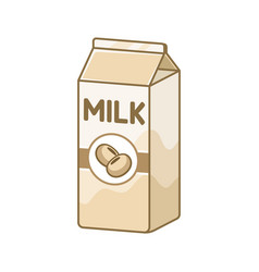 Tall Soy Milk Carton Clipart Element Cute Simple