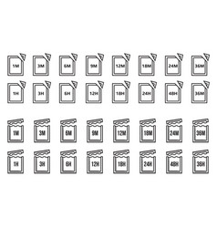 Icons Product Expiration Date Pictograms