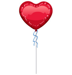 Red Heart Balloon Isolated