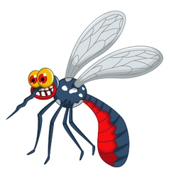 Cute mosquito cartoon Royalty Free Vector Image