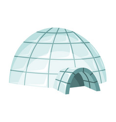 Igloo Icon Cartoon Icehouse Winter