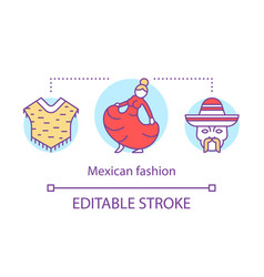 Mexican Fashion Concept Icon National Apparel