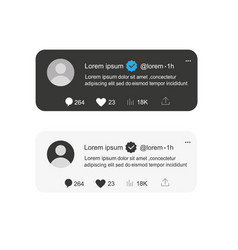 Twitter Post Template Social Media Layout