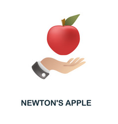 Newtons Apple Icon 3d From Back To School