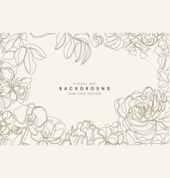 Beautiful Floral Hand Drawn Background One