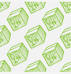 Cardboard Box Seamless Pattern