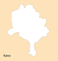 High Quality Map Of Kano Is A Region Of Nigeria