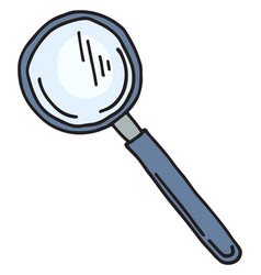 Magnify Glass Icon Search Color Doodle Symbol