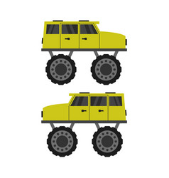 Monster Truck Icon In On White Background