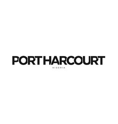 Port Harcourt In The Nigeria Emblem Design