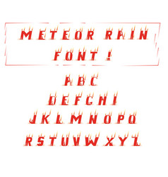 Meteor Rain Font