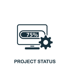 Project Status Icon Monochrome Simple